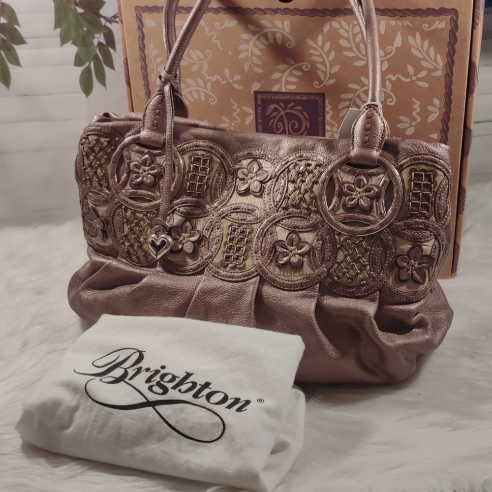 Brighton Nala Metallic Handbag